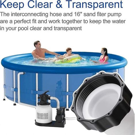 Tuyau de pompe de filtration INTEX - 38 mm 150 cm/59 pouces - Tuyau pour piscine hors sol, pour pompe de filtration et systèmes d'eau salée (Blanc) (1/5)