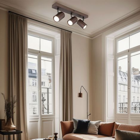 Plafonnier plafonnier spot orientable bronze lampe de salon L 39 cm (1/5)