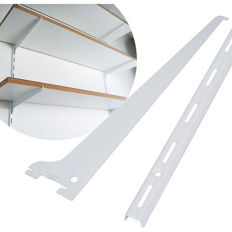 Regalsystem Weiß 1-reihig ohne Schiene 35 cm Träger