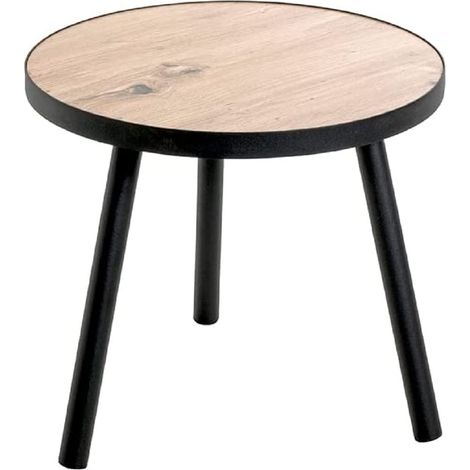 HAKU Möbel Tavolino, MDF, rovere nero, Ø 40 x H 37 cm (1/4)