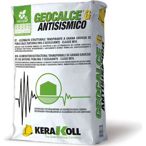 Geocalce g antisismico geomalta strutturale sacco 25 kg