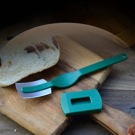 Set gebogener Brotmesser aus Kohlenstoffstahl für Baguettes und Gebäck, professionelles Backwerkzeug (1/5)