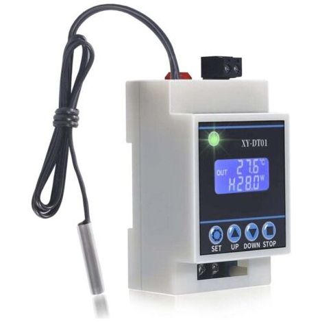 FENOPLASTICAXY-DT01 RéGulateur de TempéRature NuméRique -40-110 Celsius Thermostat Micro-NuméRique avec éCran LCD et Capteur éTanche (1/4)