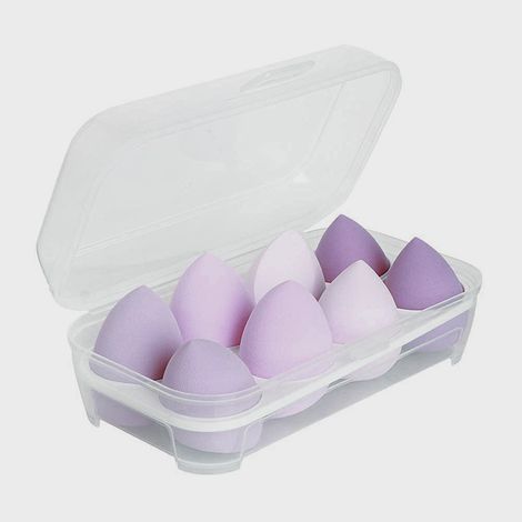 Éponges à maquillage, ensemble d'éponges pour maquillage sec et humide, poudre, crème, outils de maquillage multi-formes pour fond de teint, coffret cadeau en forme d'œuf (1/5)