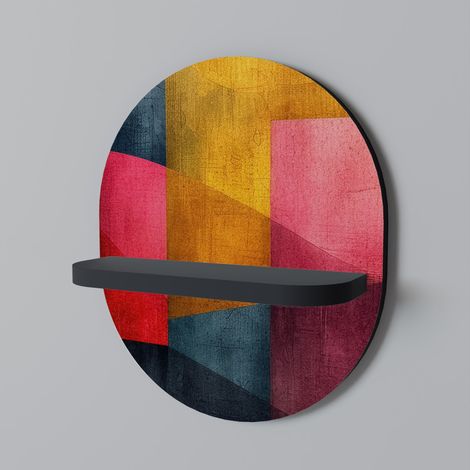 SUONI COLORATI Mensola ovale nera (1/5)
