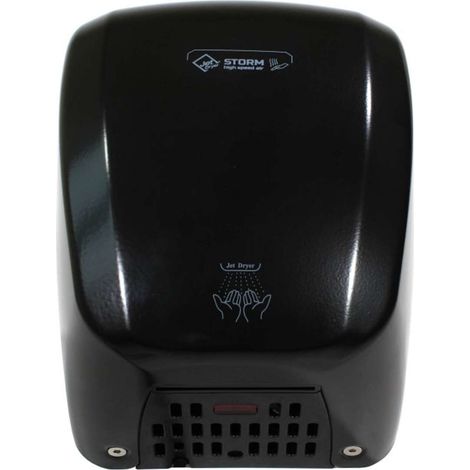 Jet Dryer Secadores - Secamanos de aire caliente Storm, metal negro 8596220012357