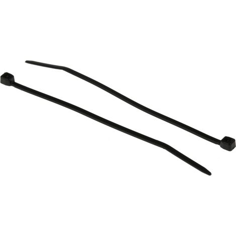 Serre-câble RS PRO Noir en Nylon 66, 71mm x 1,6 mm ( Prix pour Sachet de 100 )