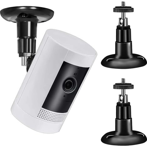 Lot de 3 supports muraux pour caméra Ring - Réglable à 360° - Support de surveillance robuste et facile à installer pour caméras Ring - Idéal pour la sécurité intérieure et extérieure (1/5)
