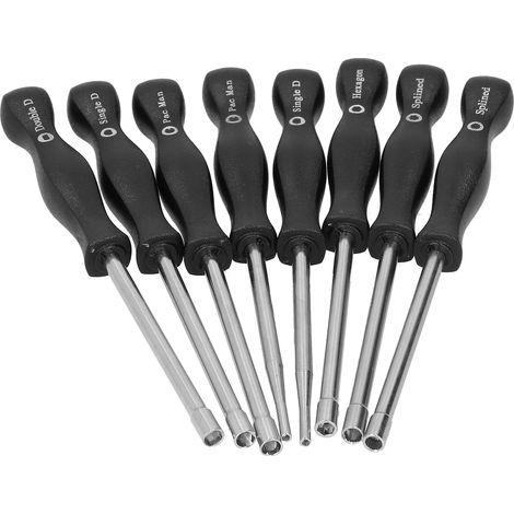 Kit outil réglage carburateur tournevis avec aiguilles nettoyage brosses universel pour moto souffleur (1/5)