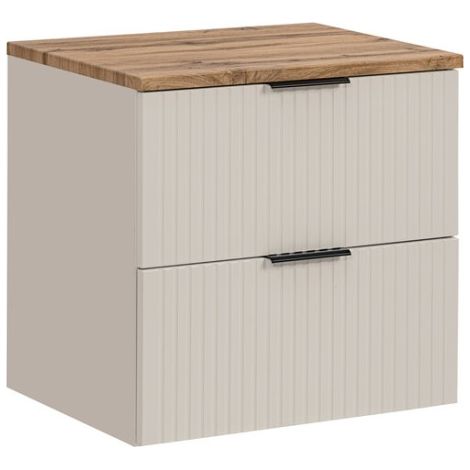 Set bagno NOXERA 80 cm – Marrone congo & wotan – piano per lavabo