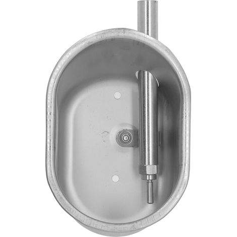 Abreuvoir automatique en acier inoxydable pour bétail (porcs, chèvres, moutons, chiens, bovins), petit modèle elliptique, dimensions : environ 13 x 8 cm / 5,12 x 3,15 po (1/5)