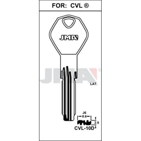 llaves jma seguridad-puntos laton mod  cvl-10d (caja 10 unidades)