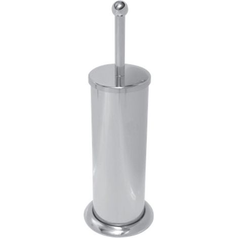 Portascopino WC design cilindrico in acciaio inox finitura lucida G-3900 kamalu