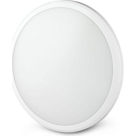 V-TAC PRO VT-12S Plafonnier dome slim LED 12W chip samsung surface rond blanc froid 6400K IP65 - SKU 936 (1/5)