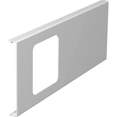 OBO Bettermann Parte superiore per l'installazione di apparecchi 1-fach 110x300mm polivinilcloruro bianco puro RAL 9010, 6194036