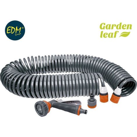 Kit Tuyau Spirale Edm 15m Arrosage Jardin Compact Et Pratique - Edm