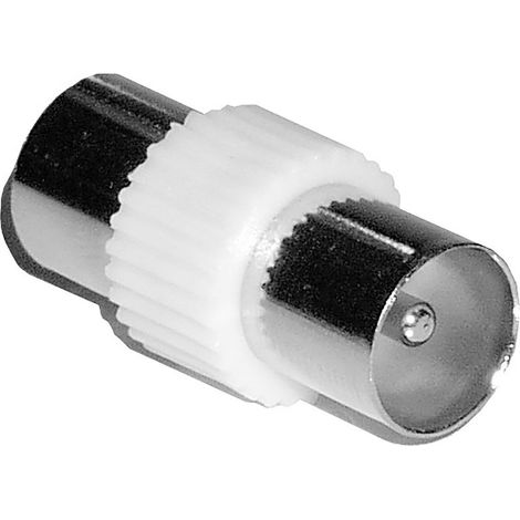 Adaptateur TV connecteur coaxial (Mâle/Mâle) (1/2)