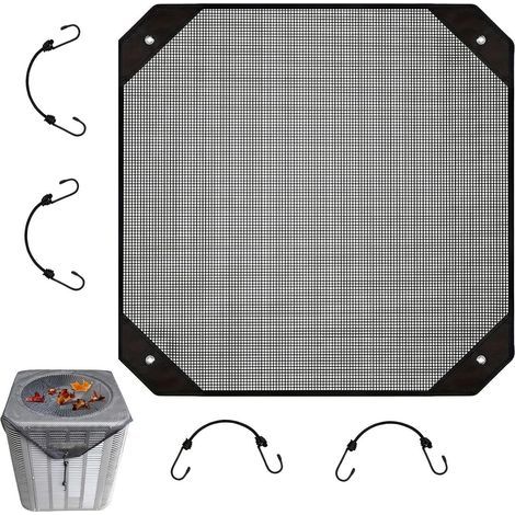 Housse de protection imperméable pour climatiseur extérieur en maille ,Idéale pour terrasse, systèmes muraux, utilisation dans la cour, design résistant aux intempéries(91x91cm) (1/5)