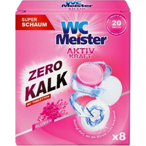 WC Meister Aktiv Kraft WC Blumen Tablettes de détartrage 8 pcs.