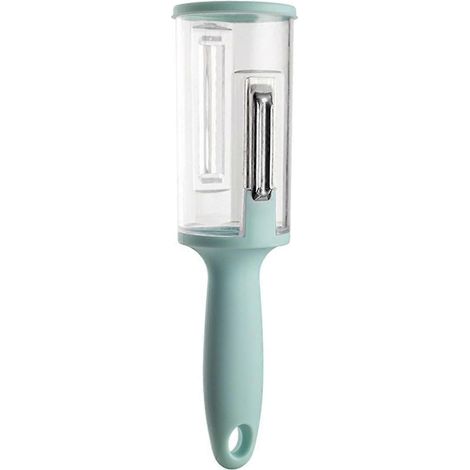 Éplucheur multifonctionnel avec boîte de rangement pour éplucher les légumes et les fruits. (1/5)