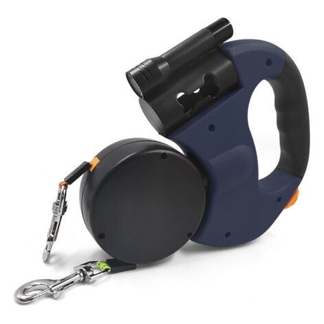 Ede Laisse Double Rétractable Pour 2 Chiens (1/2)