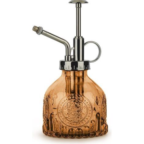 Brumisateur de plantes en verre 200 ml, vintage, pompe fine, arrosoir décoratif pour succulentes intérieur/extérieur - marro (1/5)