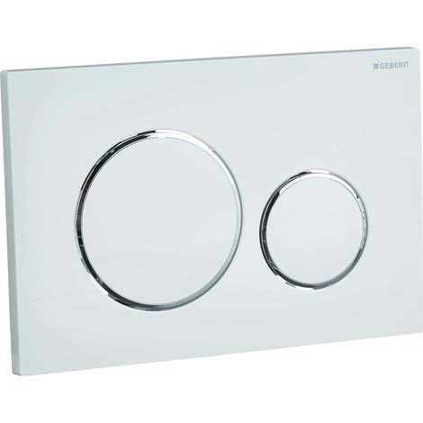 Geberit Samba 115.770.21.5 Zweimengenspülplatte, verchromt (1/2)