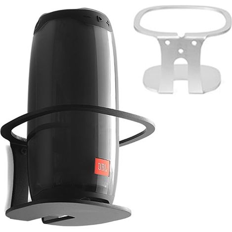 Kompatibel mit JBL Pulse 4 Wandhalterung, JBL Pulse 4 Ständer, JBL Pulse 4 Metallhalterung, Zubehör, Zubehörablage (Silber), 2 Stück