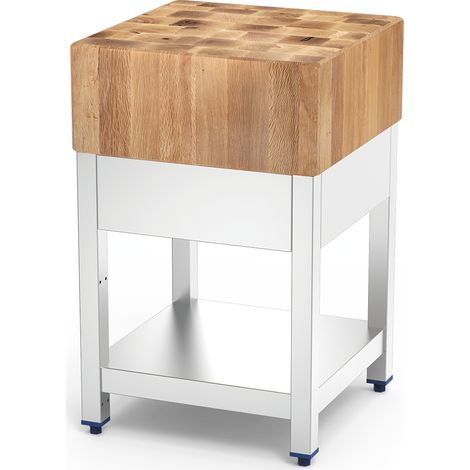 Billot de Boucher Inox et Bois de Chêne - Fricosmos (1/3)