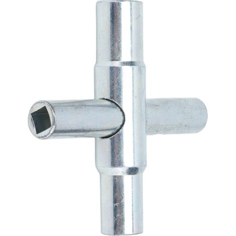 Clé à robinet 4 voies 4 en 1, outil de clé en croix pour robinet de salle de bain (1/5)
