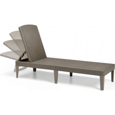 Rattan Jaipur Rattan Effect Garden Deck Stuhl - Beige