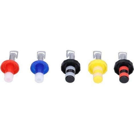 bouchon de vin portable 5 pièces bouchon de vin en silicone Portable manuel vide bouteille de vin bouchon en liège pour bouteille (1/4)