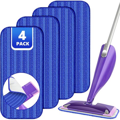 lingettes Swiffer WetJet Microfibre lavable Recharge 4 Bleu (1/5)