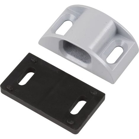 Gâche haute DS6886 pour crémone pompier avec 3 cales gris RAL 9006 - LA CROISEE DS (1/2)