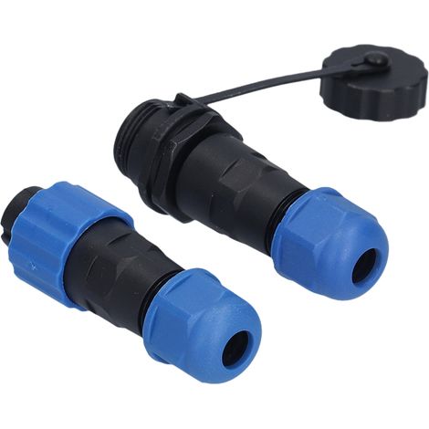 Connecteur avion 3 broches 250V 5A, prise femelle à visser, étanche et résistant à la corrosion, raccord électrique robuste pour câble 1 à 7 broches, connecteur circulaire industriel. (1/5)