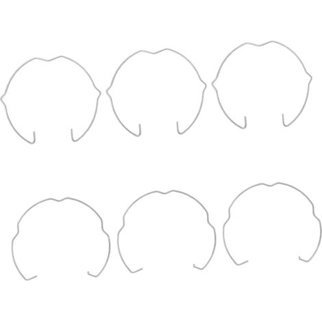 6 clips ressort métalliques haute résistance pour spot encastré, anneaux maintien sécurisé supports ampoules GU