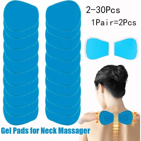 2 bis 30 Gelelektroden für Nacken-, Muskel- und Hüftmassagegeräte Ersatz-Massagepflaster Zubehör für Geräte zur zervikalen Elektrostimulation (EMS)  06763-AquaForge