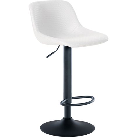Sgabello Loft bianco Finta pelle