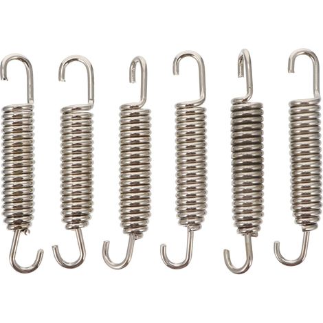 6pièces Ressorts De Acier Inoxydable Pour Système Échappement De Antivibration Et Tension Accessoire (1/5)