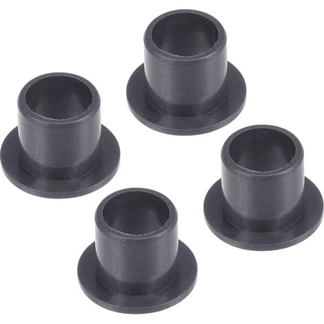 4pcs Bride Manchon Roulement 8mm x 10mm x 10mm POM Douille Noir (1/5)