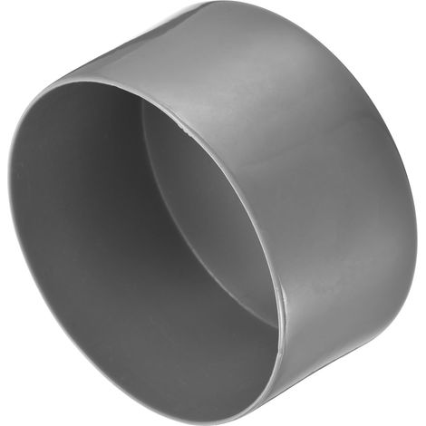 Embouts en Caoutchouc de 90 mm de Diamètre Intérieur, Couvercle de Boulon de Tube Rond en Vinyle, Protecteurs de Filetage de Vis Gris Foncé (1/4)