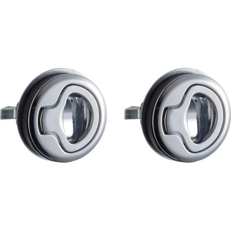 Lot de 2 verrouillages encastrés en acier inoxydable pour camping-car et bateau, serrures de levage pour meubles