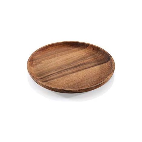 Assiette à apéritif en acacia Zassenhaus, diamètre 25 cm (1/5)