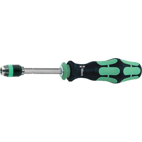 Wera 817 R Bits-Handhalter mit Rapidaptor Schnellwechselfutter für 1/4" Außensechskant
