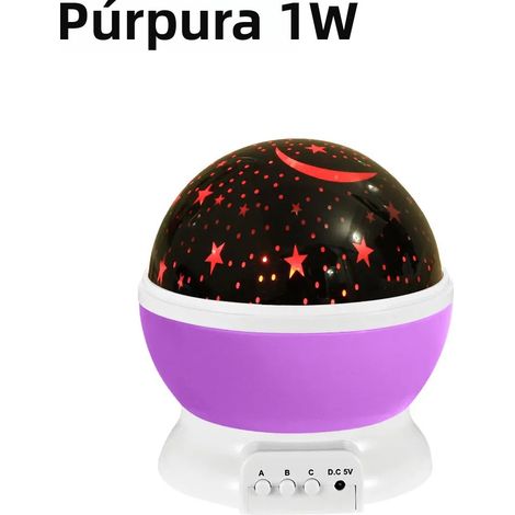 Projecteur d’étoiles 1W, veilleuse pour garçons et filles, décoration murale LED rotative, cadeau amusant pour chambre d’enfant (1/4)