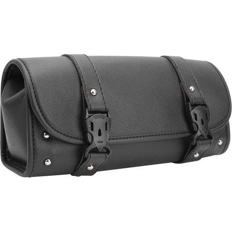Sacoche à outils en cuir PU, organiseur avant et arrière, sacoche de selle, sacoche de moto universelle (1/5)