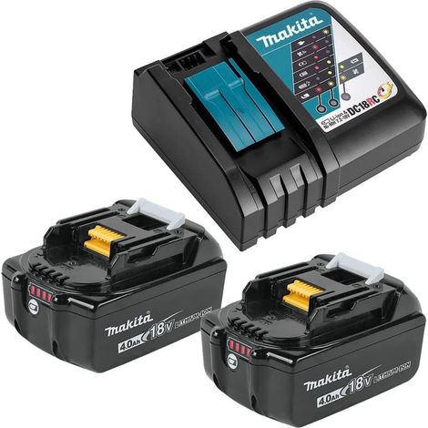Pack power (2x4,0 Ah) avec chargeur simple - MAKITA 197505-2