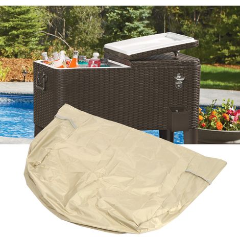 Housse de protection pour machine à glace/chariot à boissons fraîches/glacière extérieure 864879cm beige (1/5)