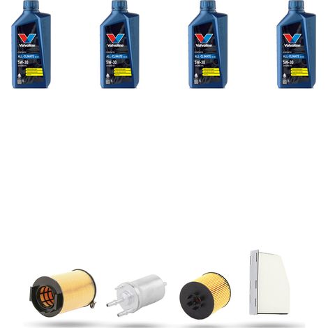 Kit tagliando 4 FILTRI e 4L OLIO compatibile con Audi A3 II (8P1,8PA) 1.4 tfsi 92kw dal 2007 (1/5)