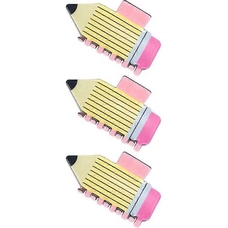Set mit 3 Haarspangen in Stiftform, lustige Haarspangen für Lehrerinnen, Haarspangen, Haarteiler für den Schulbeginn, Dankeschön-Geschenk für Lehrerinnen (1/5)